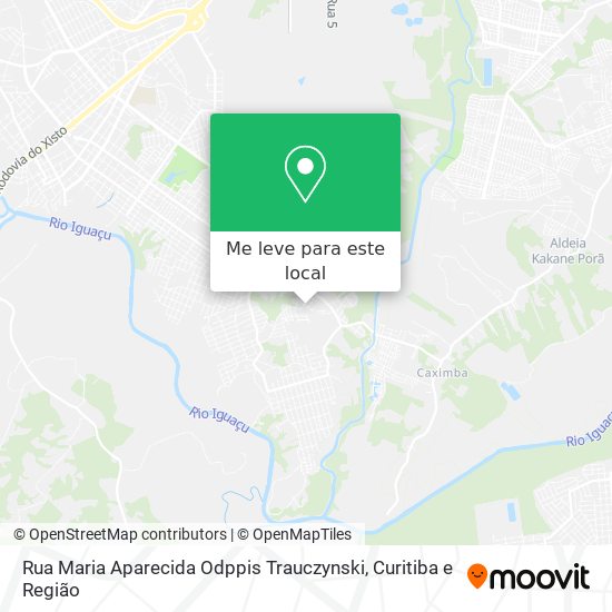 Rua Maria Aparecida Odppis Trauczynski mapa