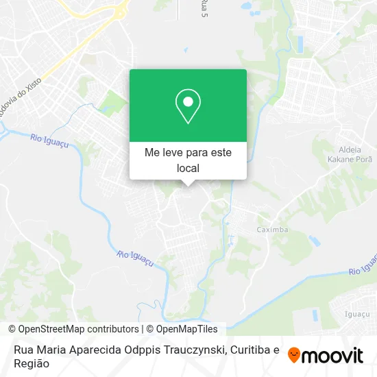 Rua Maria Aparecida Odppis Trauczynski mapa
