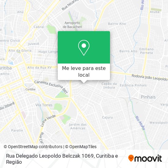 Rua Delegado Leopoldo Belczak 1069 mapa