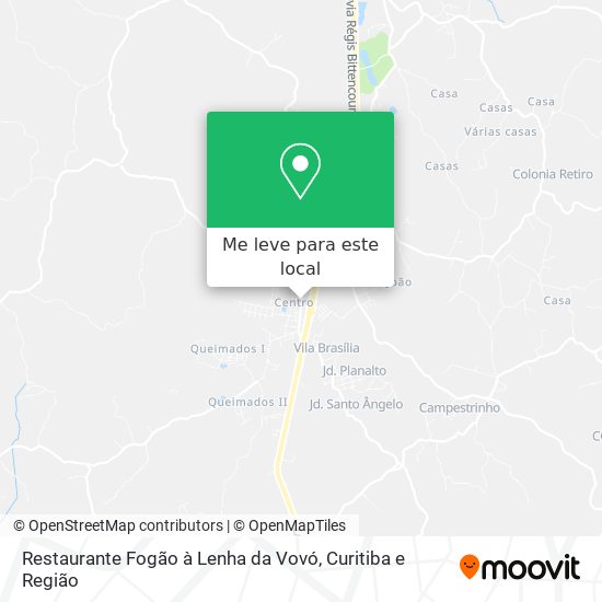 Restaurante Fogão à Lenha da Vovó mapa