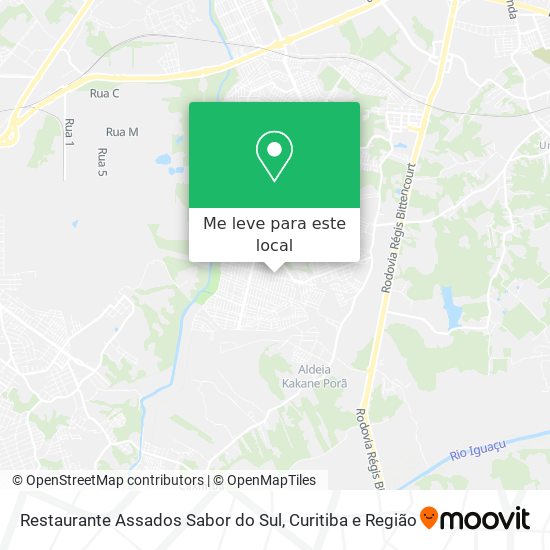 Restaurante Assados Sabor do Sul mapa
