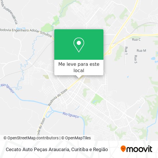 Cecato Auto Peças Araucaria mapa