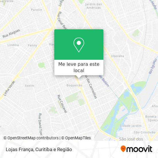 Lojas França mapa