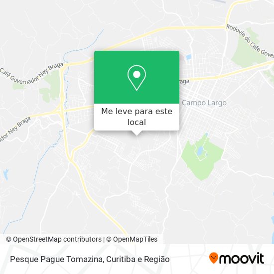 Pesque Pague Tomazina mapa
