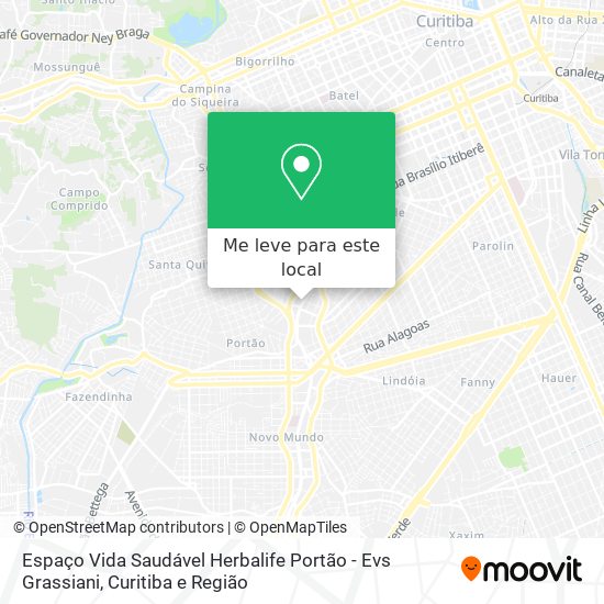 Espaço Vida Saudável Herbalife Portão - Evs Grassiani mapa