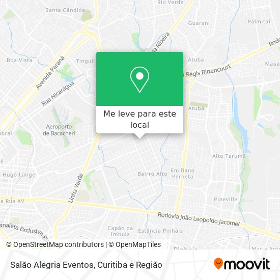 Salão Alegria Eventos mapa