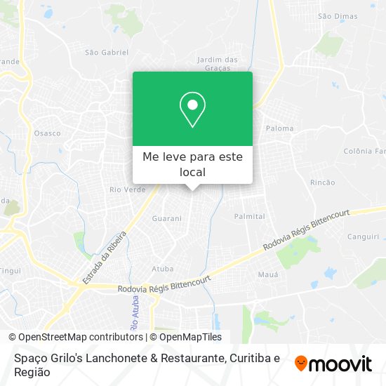Spaço Grilo's Lanchonete & Restaurante mapa