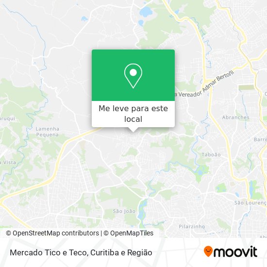 Mercado Tico e Teco mapa