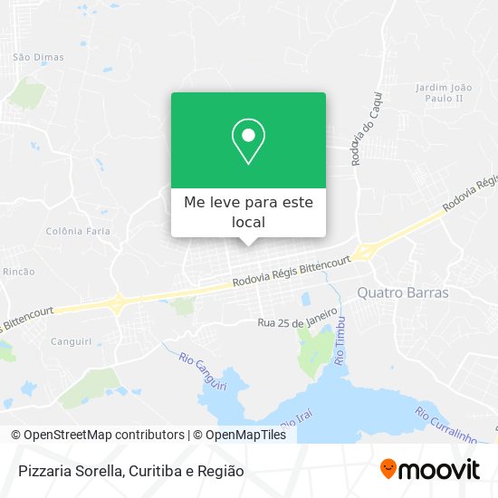 Pizzaria Sorella mapa