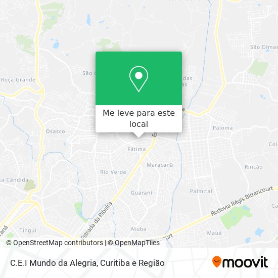 C.E.I Mundo da Alegria mapa