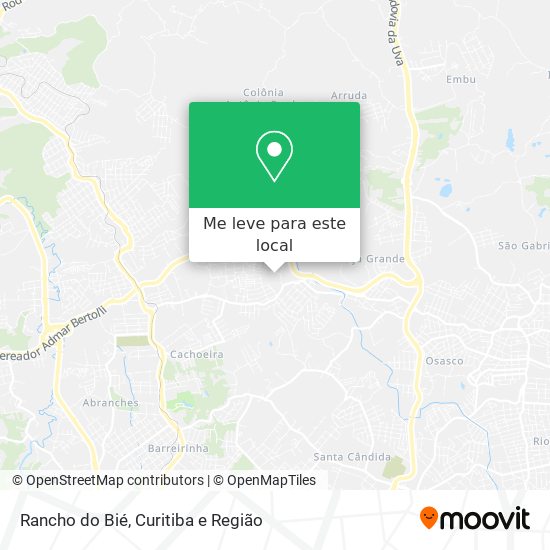 Rancho do Bié mapa