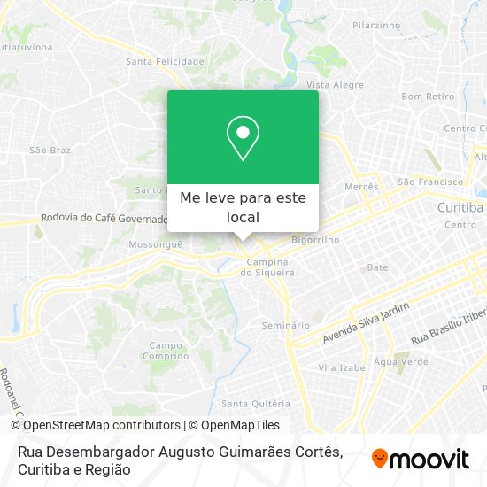 Rua Desembargador Augusto Guimarães Cortês mapa