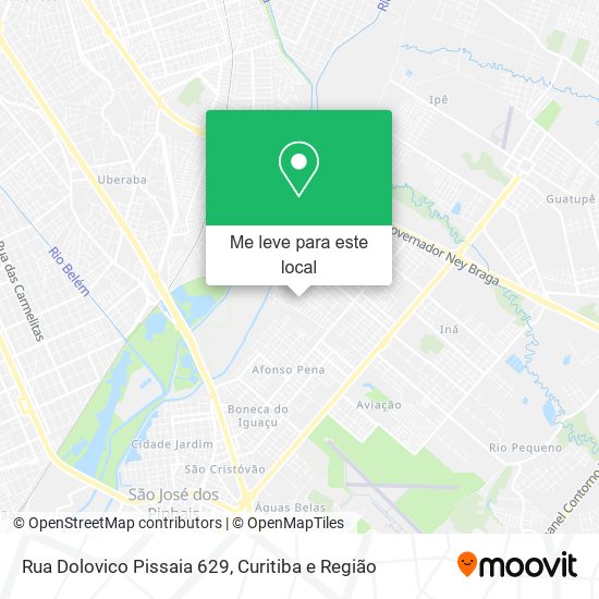 Rua Dolovico Pissaia 629 mapa