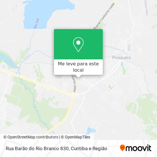 Rua Barão do Rio Branco 830 mapa