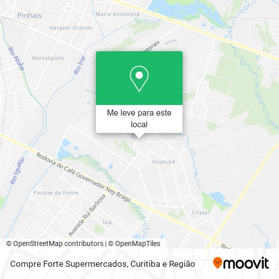 Compre Forte Supermercados mapa