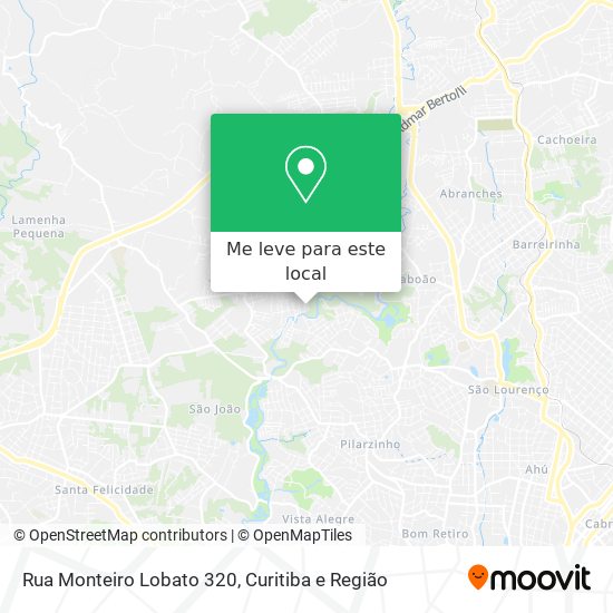 Rua Monteiro Lobato 320 mapa