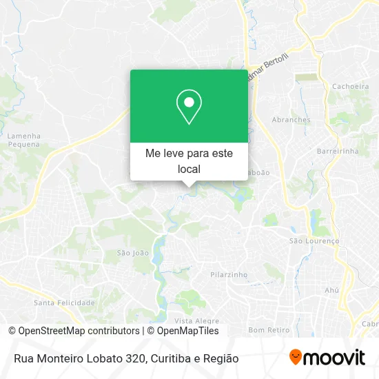 Rua Monteiro Lobato 320 mapa