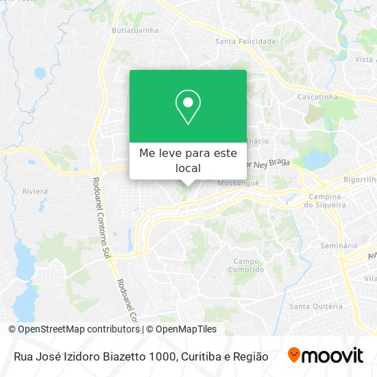 Rua José Izidoro Biazetto 1000 mapa