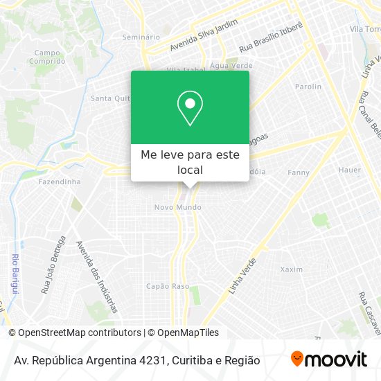 Av. República Argentina 4231 mapa