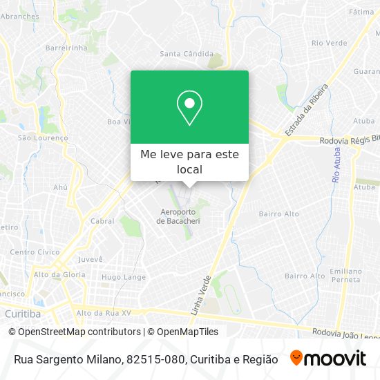 Rua Sargento Milano, 82515-080 mapa