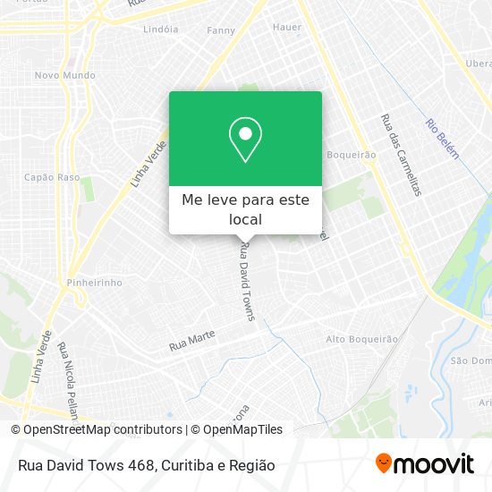 Rua David Tows 468 mapa