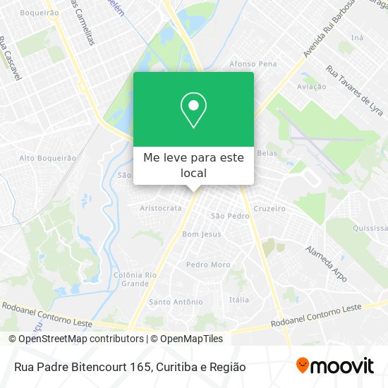 Rua Padre Bitencourt 165 mapa