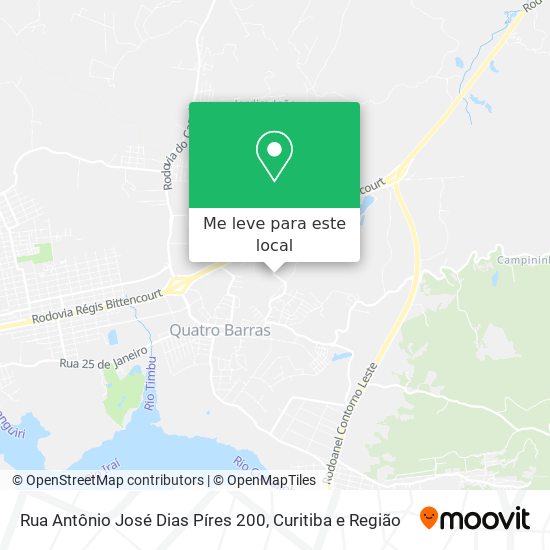 Rua Antônio José Dias Píres 200 mapa