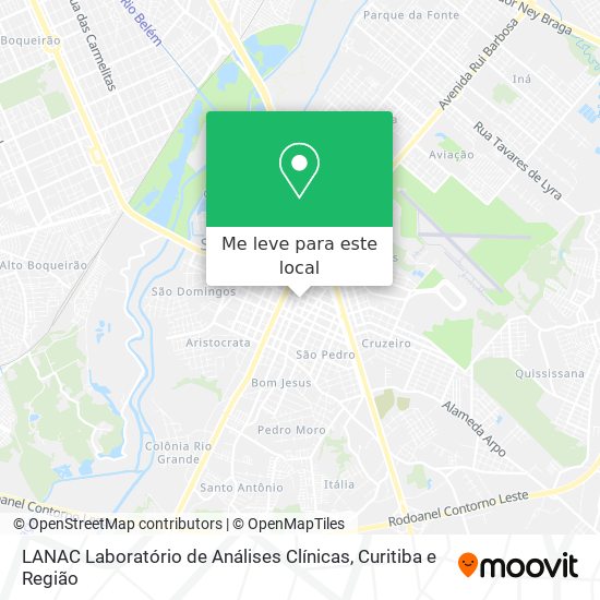 LANAC Laboratório de Análises Clínicas mapa