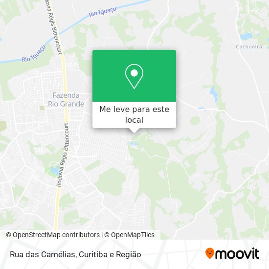 Rua das Camélias mapa