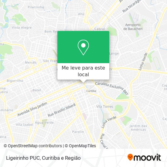 Ligeirinho PUC mapa