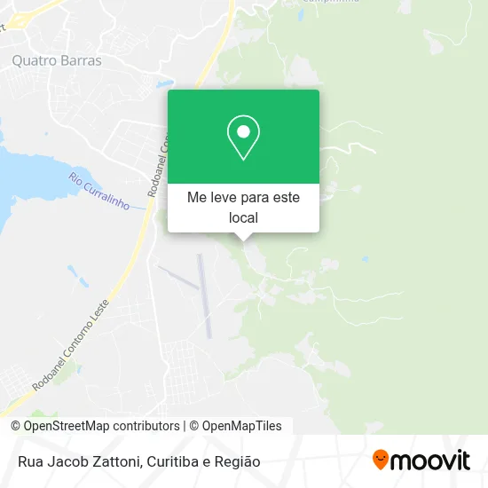 Rua Jacob Zattoni mapa