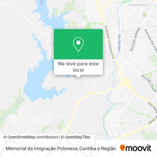 Memorial da Imigração Polonesa mapa