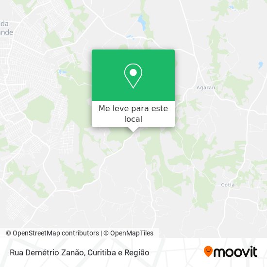 Rua Demétrio Zanão mapa