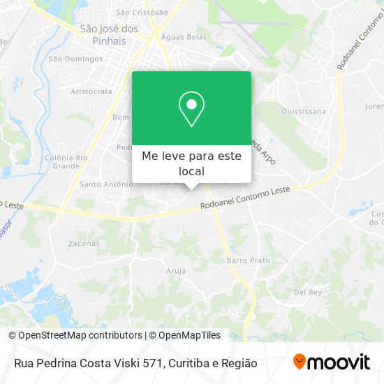 Rua Pedrina Costa Viski 571 mapa