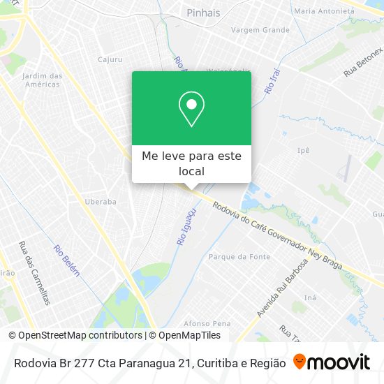 Rodovia Br 277 Cta Paranagua 21 mapa