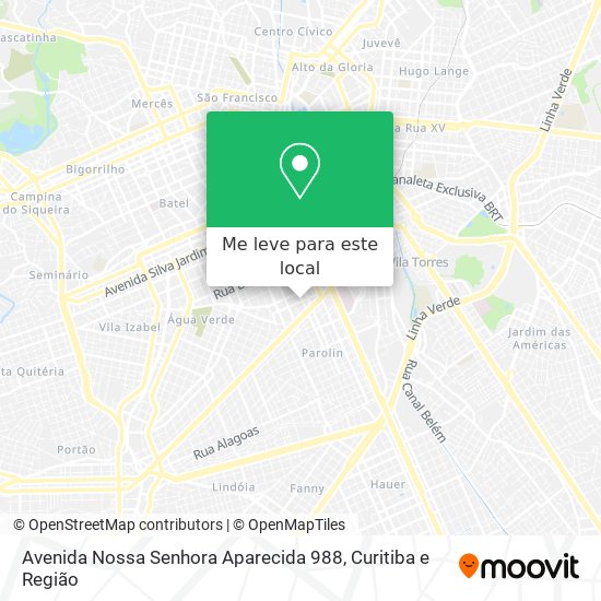 Avenida Nossa Senhora Aparecida 988 mapa