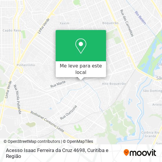 Acesso Isaac Ferreira da Cruz 4698 mapa