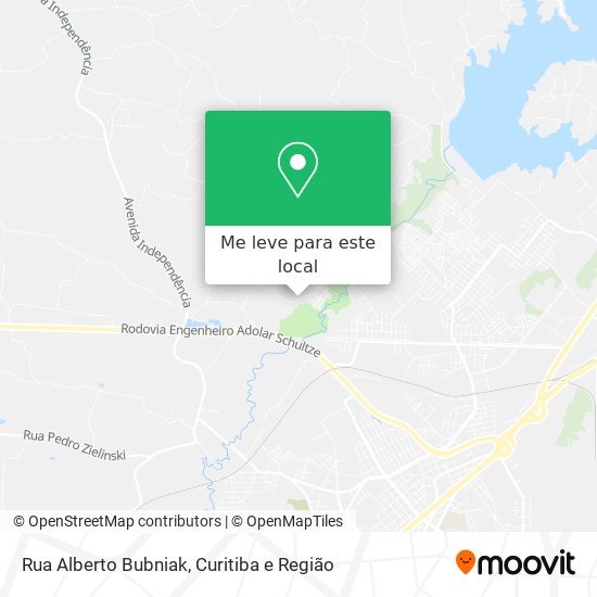 Rua Alberto Bubniak mapa