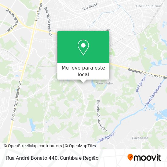 Rua André Bonato 440 mapa