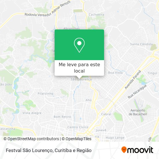 Festval São Lourenço mapa