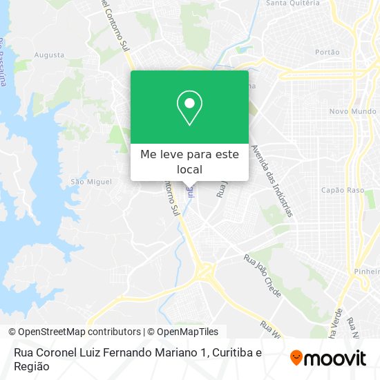 Rua Coronel Luiz Fernando Mariano 1 mapa