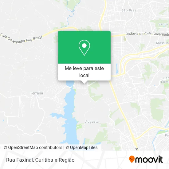 Rua Faxinal mapa