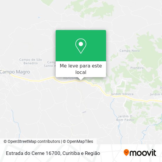 Estrada do Cerne 16700 mapa
