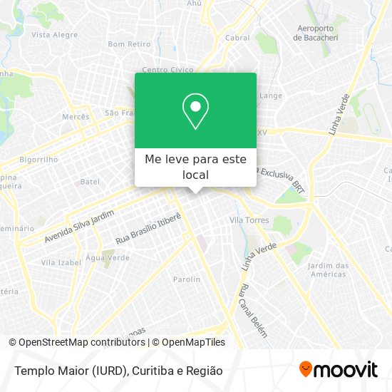 Templo Maior (IURD) mapa