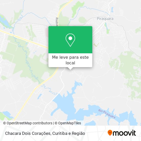 Chacara Dois Corações mapa