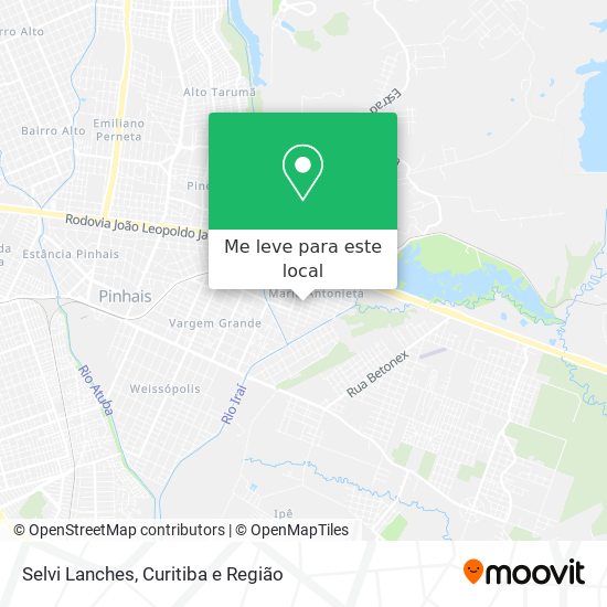 Selvi Lanches mapa