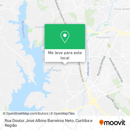 Rua Doutor José Albino Barreiros Neto mapa