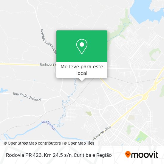Rodovia PR 423, Km 24.5 s/n mapa