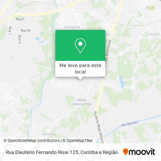 Rua Eleutério Fernando Rissi 125 mapa