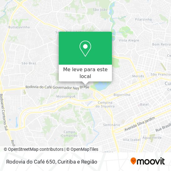 Rodovia do Café 650 mapa